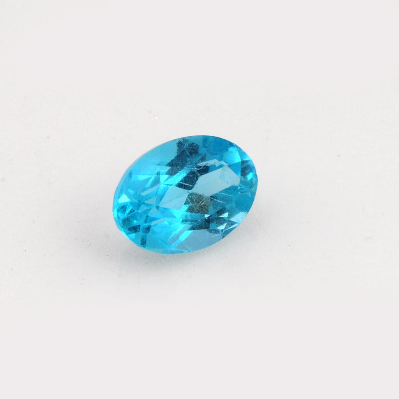 0.60 Carat Blue Color Oval Apatite Gemstone