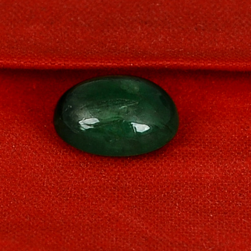 Oval Green Color Emerald Gemstone 1.80 Carat
