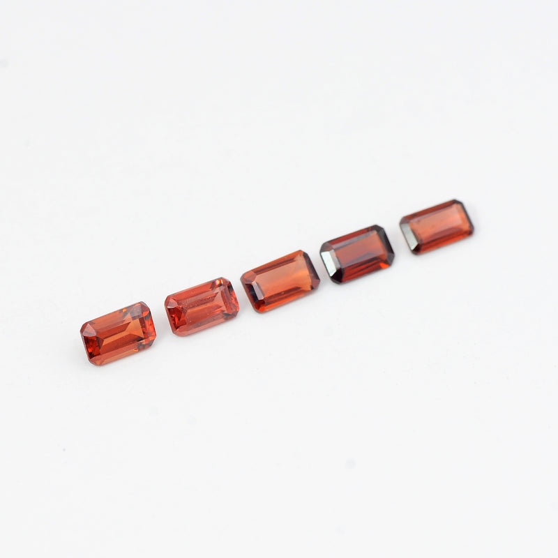 Octagon Red Color Garnet Gemstone 1.50 Carat