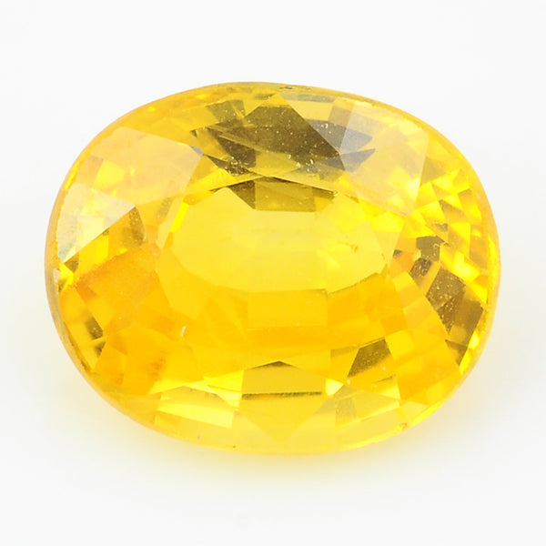 1 pcs Sapphire  - 2.88 ct - Oval - Yellow
