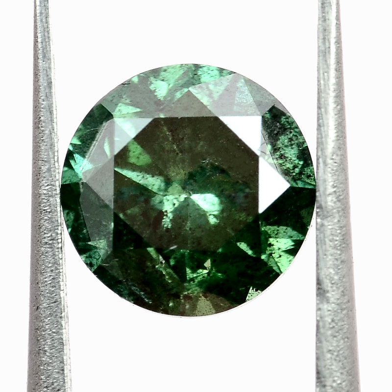 Round Fancy Green Color Diamond 0.61 Carat - ALGT Certified