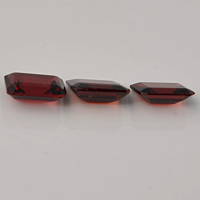 6.55 Carat Red Color Octagon Garnet Gemstone