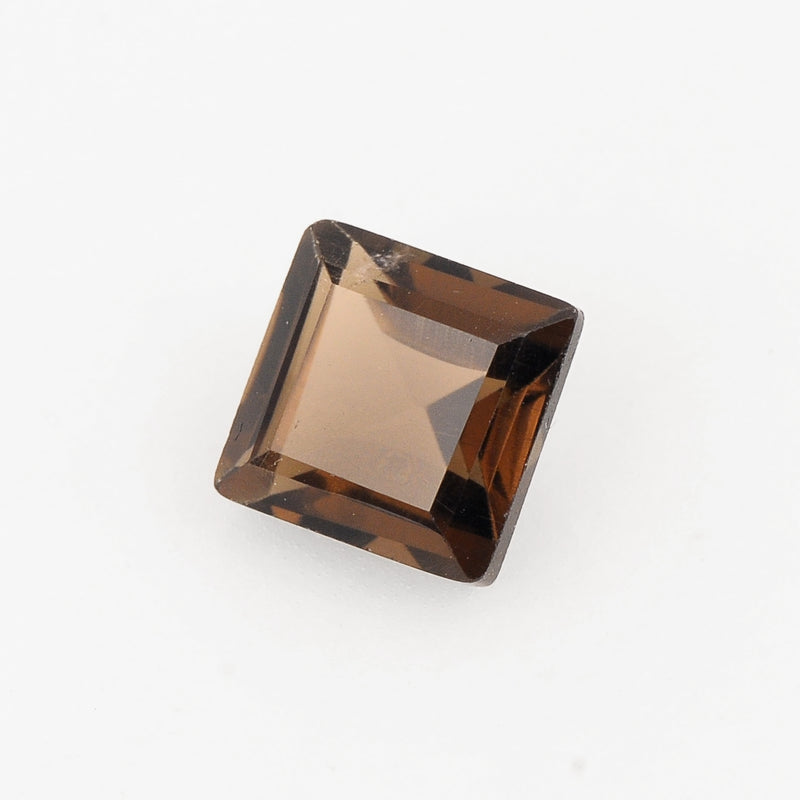 Square Brown Color Smoky Quartz Gemstone 1.60 Carat