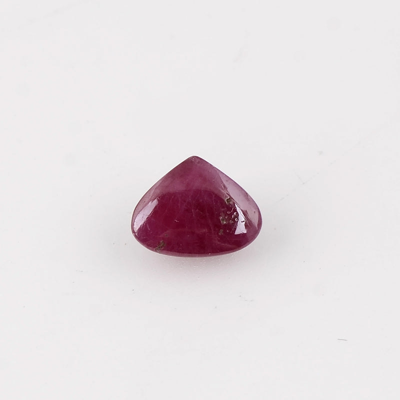 1 pcs Ruby  - 1.6 ct - Heart - Red