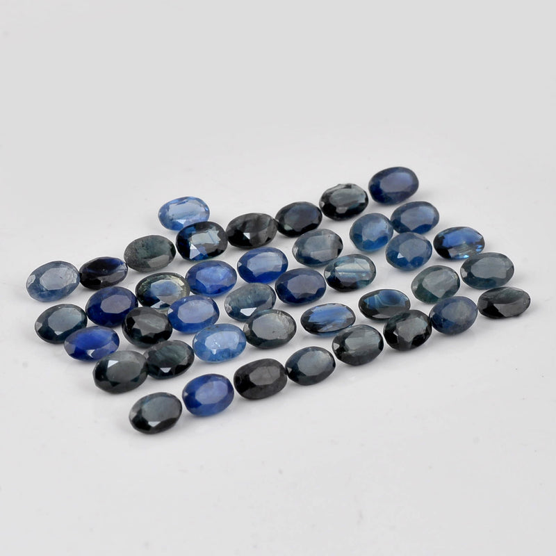 24.60 Carat Blue Color Oval Sapphire Gemstone