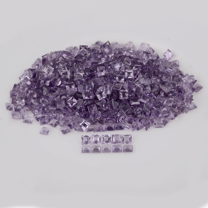 665 pcs Amethyst  - 300.15 ct - Square - Purple