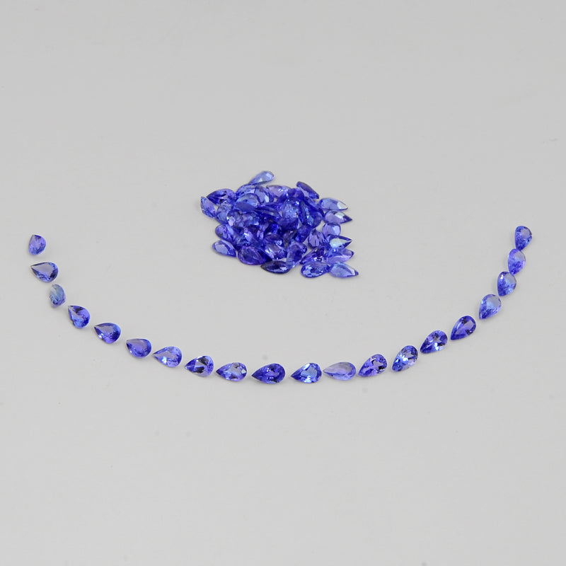 Pear Blue Color Tanzanite Gemstone 12.94 Carat