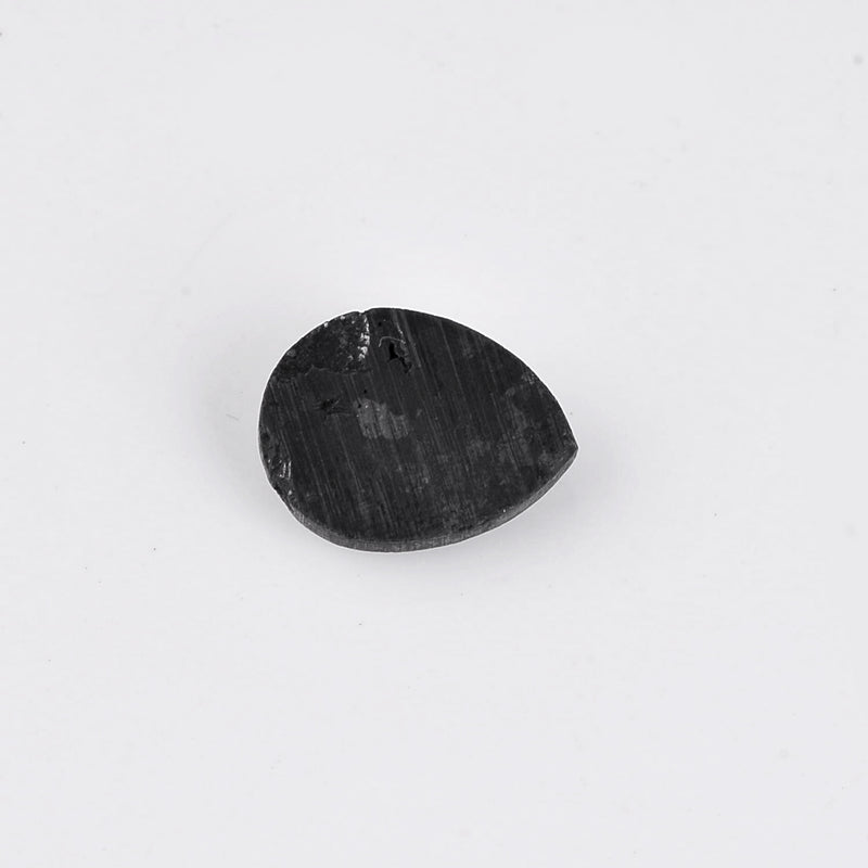 4.83 Carat Rose Cut Pear Fancy Black Diamond-AIG Certified