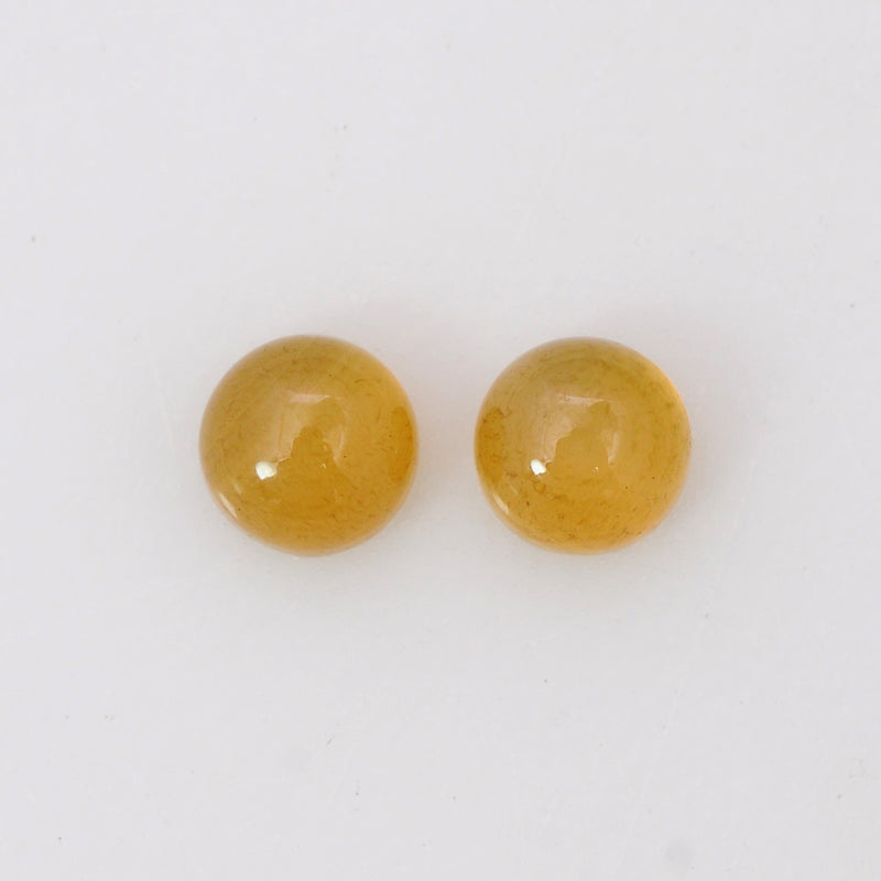 Round Yellow Color Honey Moonstone Gemstone 1.15 Carat