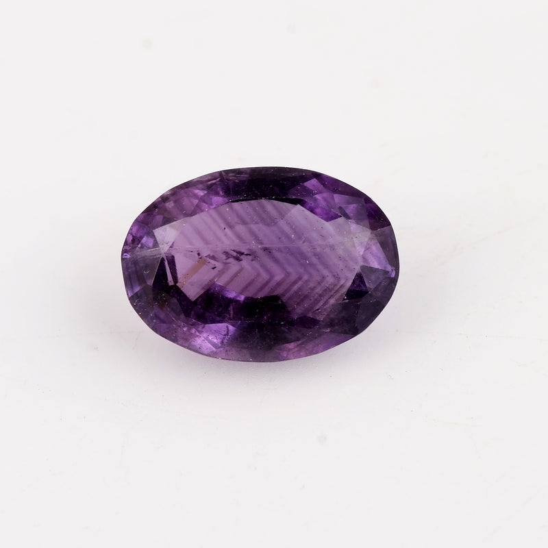 1 pcs Amethyst  - 8.39 ct - Oval - Purple