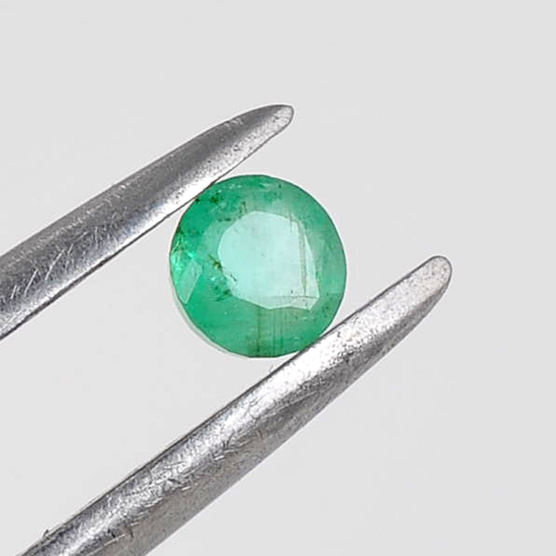 40.25 Carat Green Color Round Emerald Gemstone