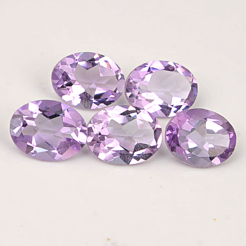7.53 Carat Purple Color Oval Amethyst Gemstone