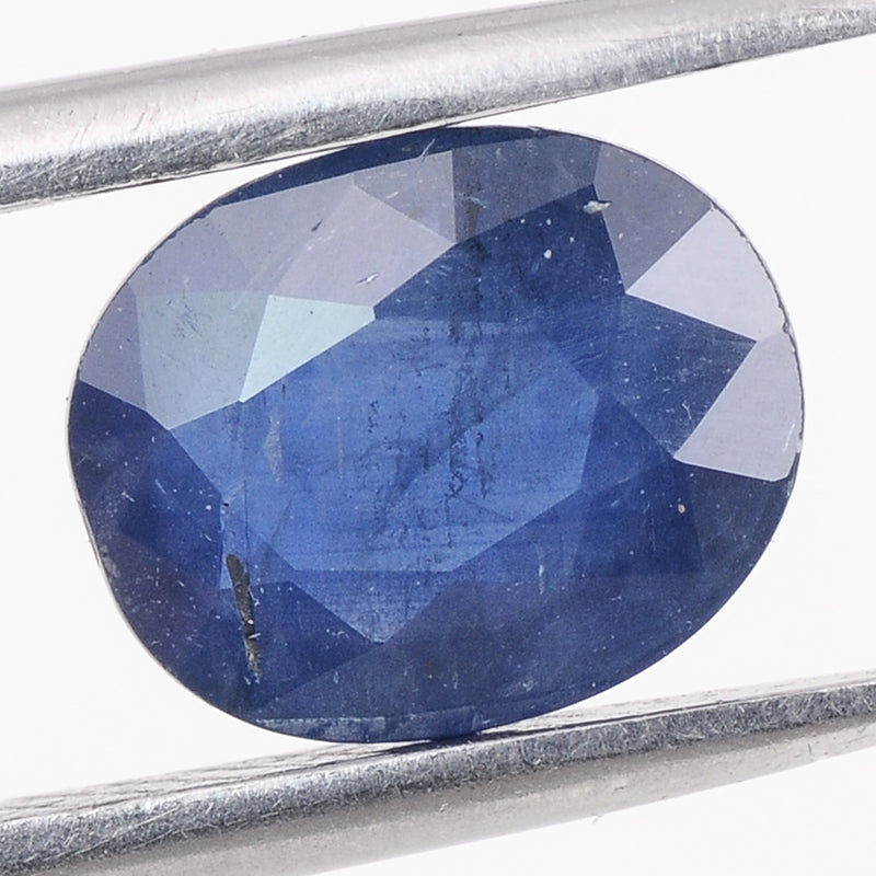 1 pcs Sapphire  - 1.07 ct - Oval - Deep Blue