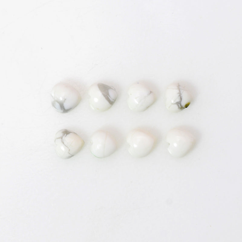 Heart White Agate Gemstone 2.30 Carat