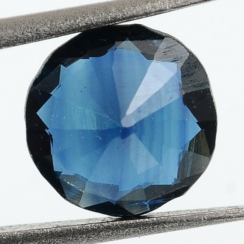 2 pcs Sapphire  - 1.21 ct - ROUND - Dark Blue