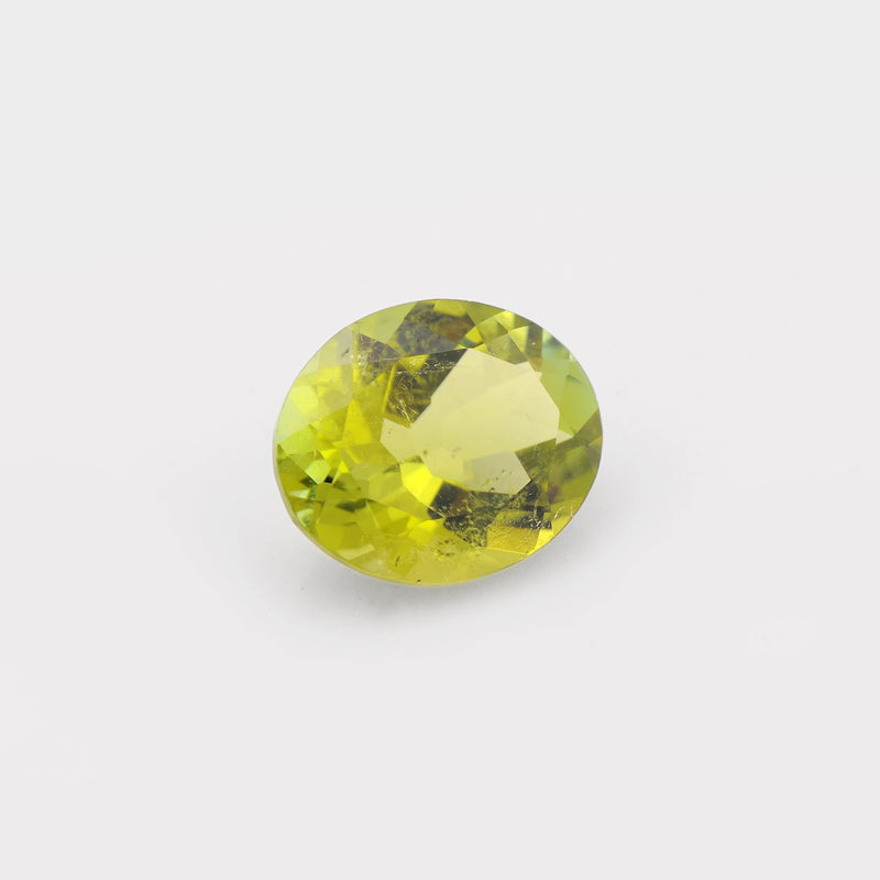 4.19 Carat Green Color Oval Peridot Gemstone