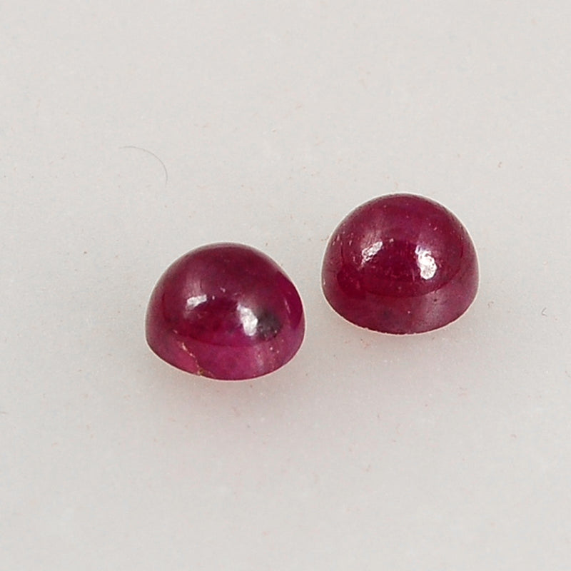 4.75 Carat Red Color Round Ruby Gemstone