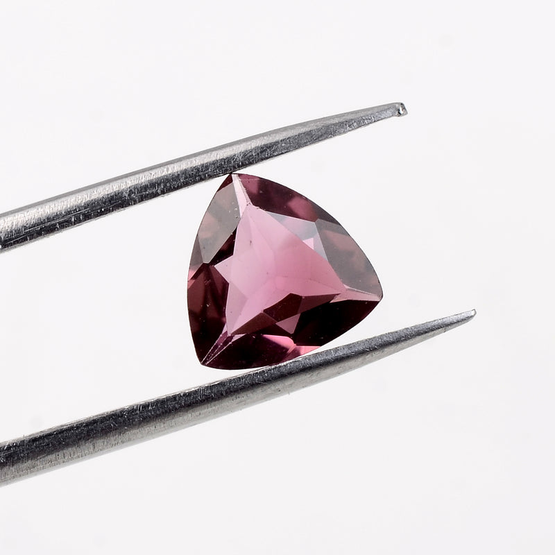 0.75 Carat Pink Color Trillion Tourmaline Gemstone