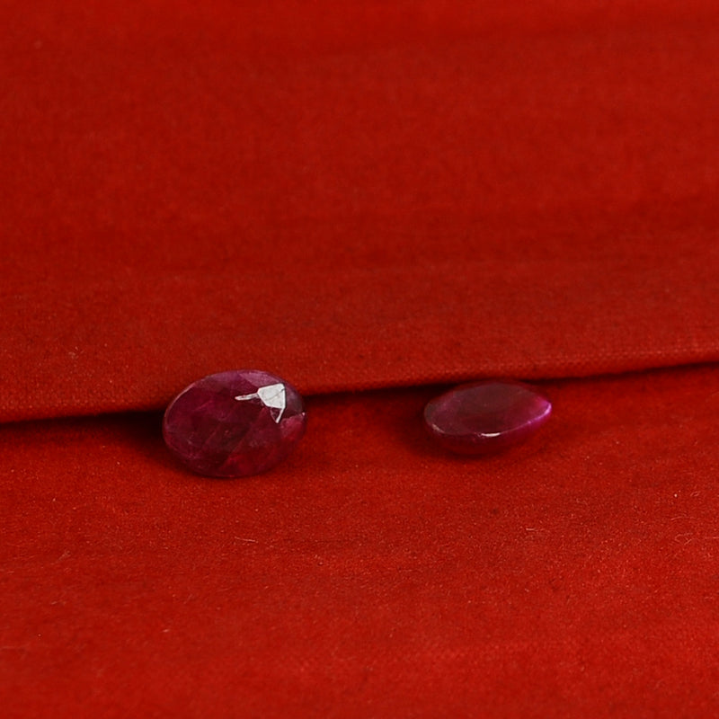 3.65 Carat Red Color Oval Ruby Gemstone