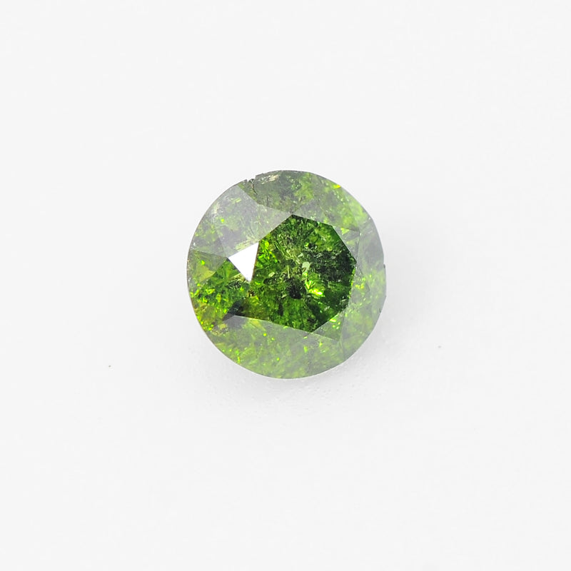 Round Fancy Green Color Diamond 0.51 Carat - ALGT Certified