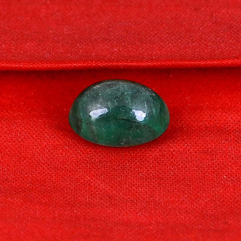 Oval Green Color Emerald Gemstone 3.25 Carat