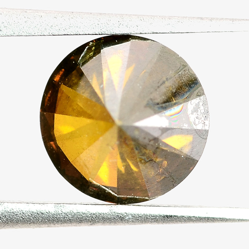 Round Fancy Brown Color Diamond 0.51 Carat - ALGT Certified