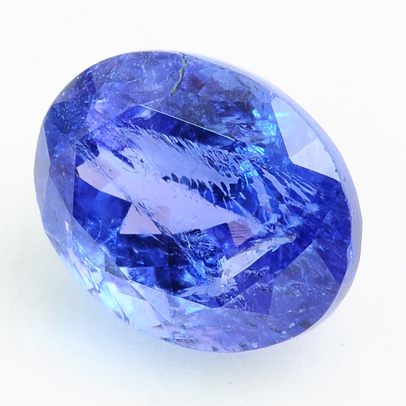 1 pcs Tanzanite  - 3.78 ct - Oval - Violetish Blue