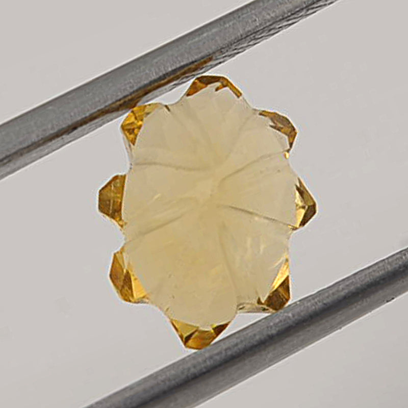 4.34 Carat Yellow Color Fancy Citrine Gemstone