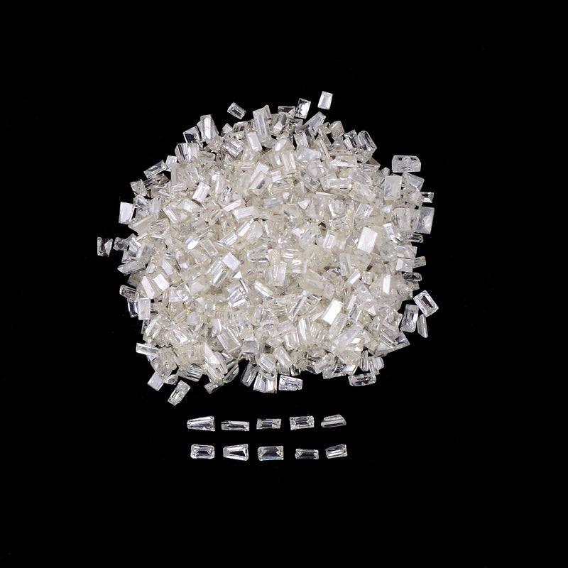 Tapered Baguette White Color Diamond 3.93 Carat