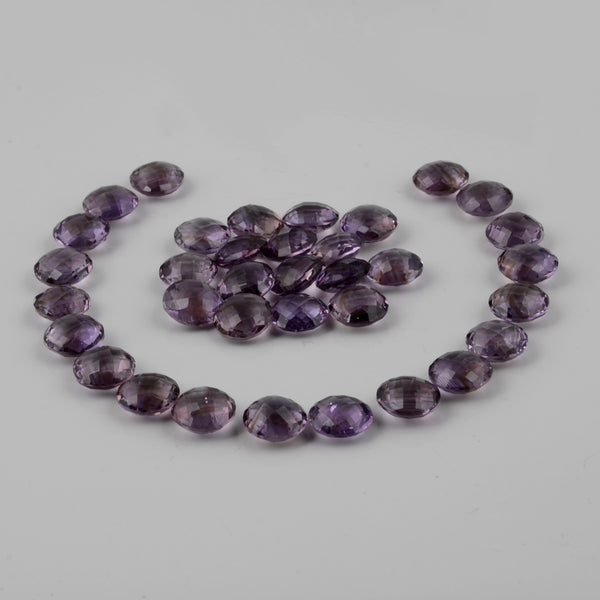 35 pcs Amethyst  - 195.76 ct - ROUND - Purple