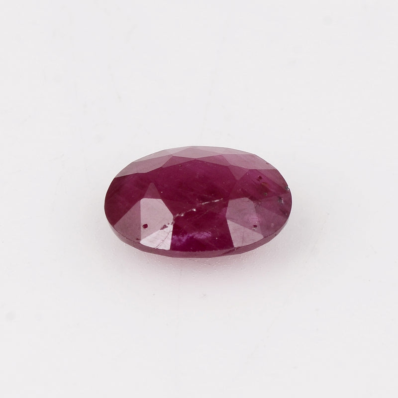 1 pcs Ruby  - 1.92 ct - Oval - Red