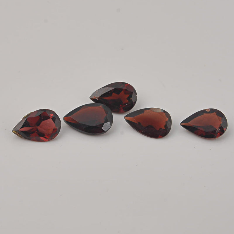 6.10 Carat Red Color Pear Garnet Gemstone