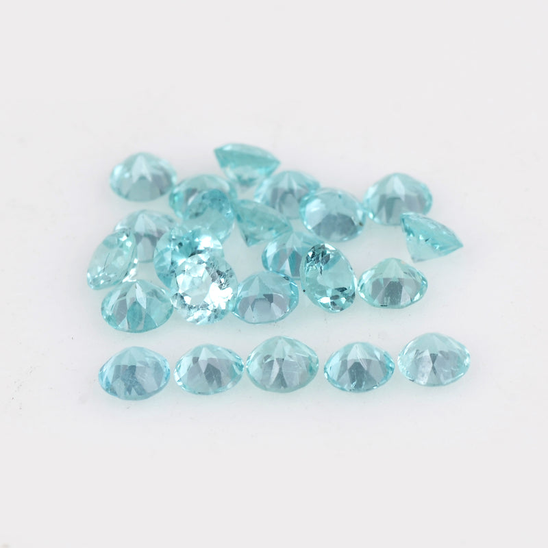 2.45 Carat Blue Color Round Apatite Gemstone