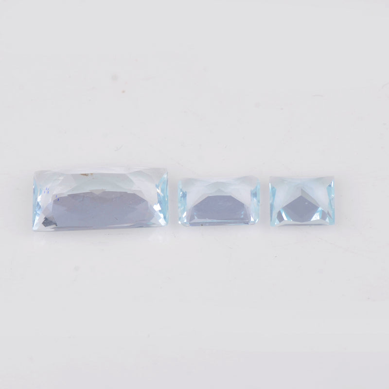 8.44 Carat Octagon Blue Aquamarine Gemstone