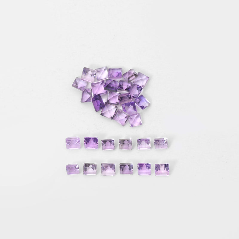 Square Purple Color Amethyst Gemstone 1.50 Carat