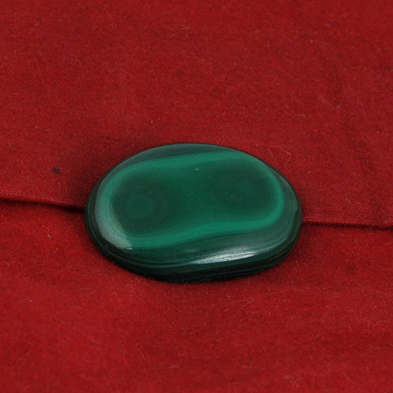 28.6 Carat Green Color Oval Melachite Gemstone