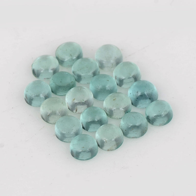 3.01 Carat Blue Color Round Apatite Gemstone
