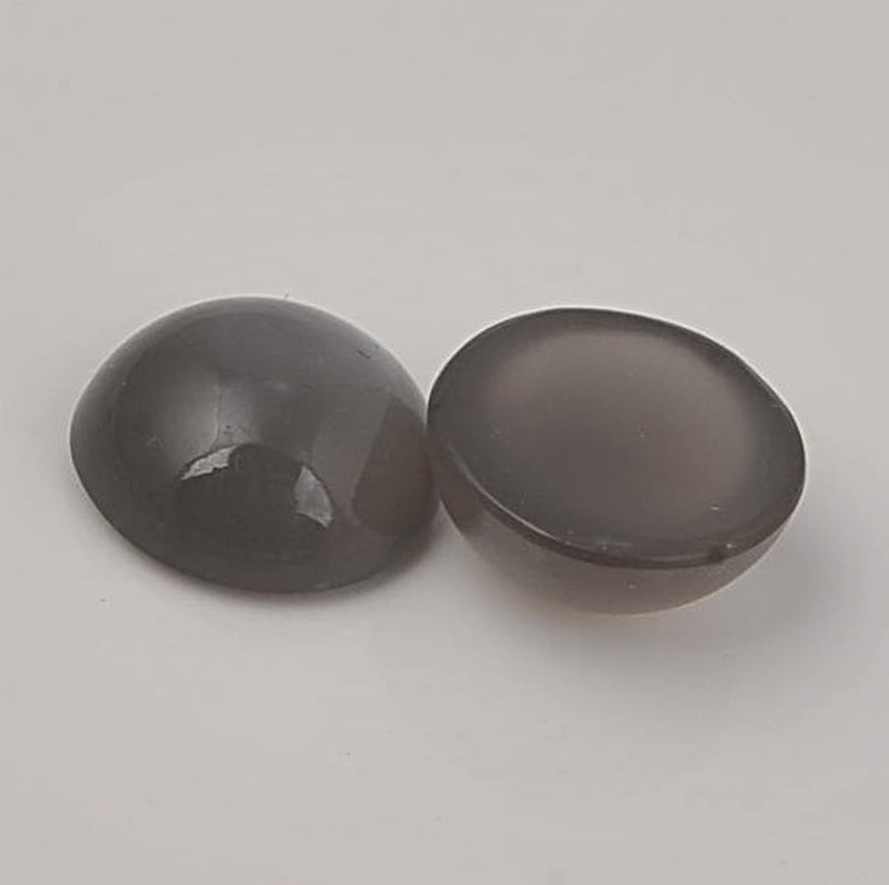 6.05 Carat Grey Color Round Moon Stone Gemstone