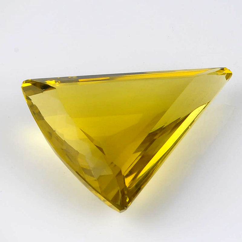 51.67 Carat Triangle Greenish Yellow Lemon Quartz Gemstone