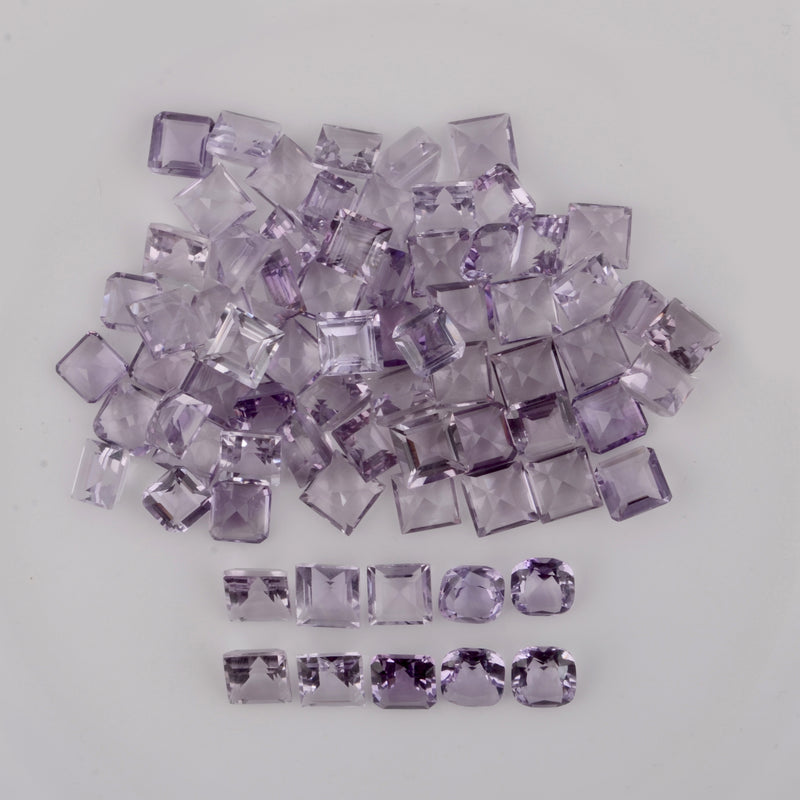 114.1 Carat Square Purple Amethyst Gemstone