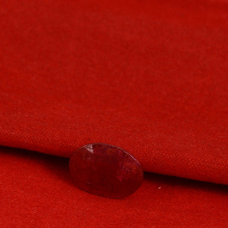 1 pcs Ruby  - 2.55 ct - Oval - Red