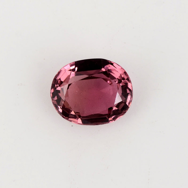 1.00 Carat Pink Color Oval Tourmaline Gemstone