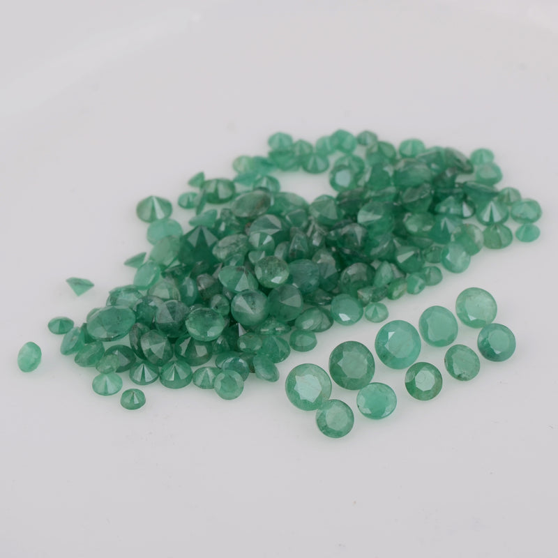 29.3 Carat Round Green Emerald Gemstone