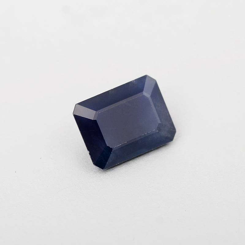Octagon Blue Color Sapphire Gemstone 2.68 Carat
