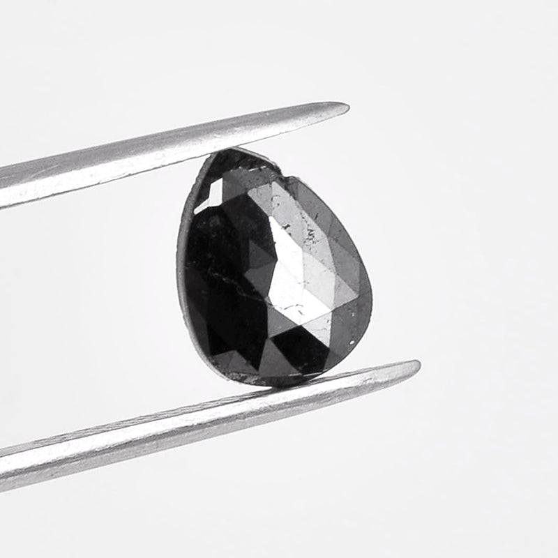 Pear Fancy Black Diamond 1.28 Ctw-AIG Certified