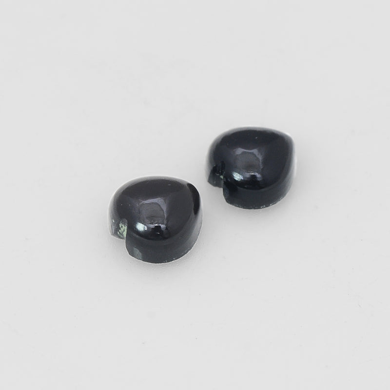 Heart Black Onyx Gemstone 1.85 Carat