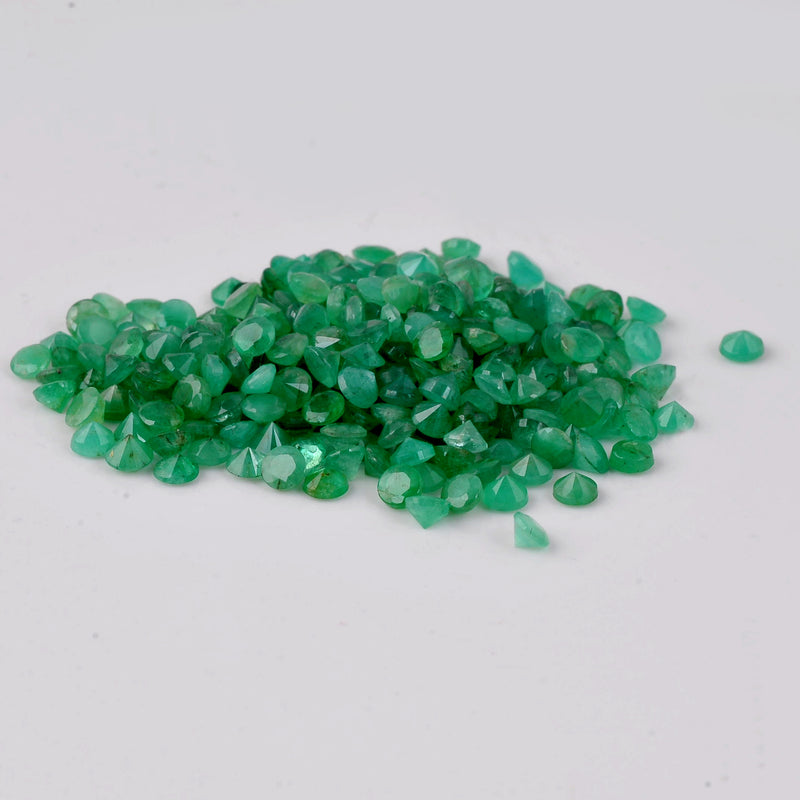 27.60 Carat Green Color Round Emerald Gemstone