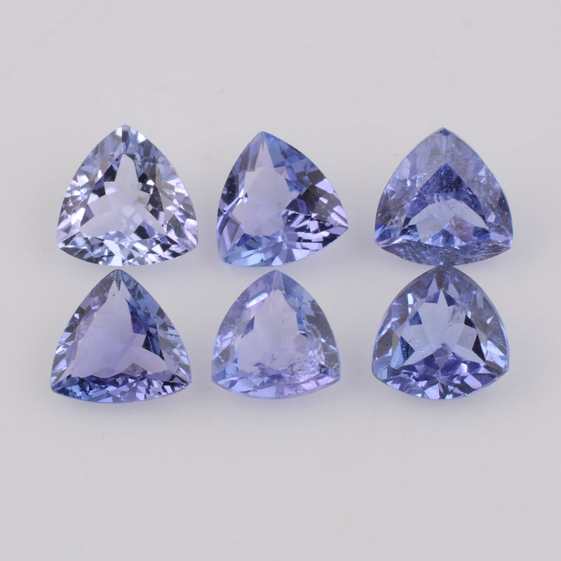6.3 Carat Triangle Blue Tanzanite Gemstone