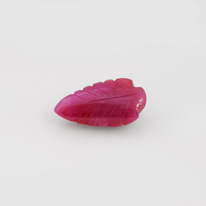 Fancy Carving Red Color Ruby Gemstone 14.60 Carat