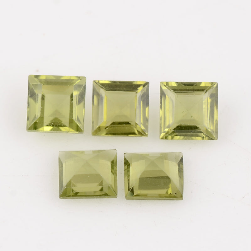 11.78 Carat Green Color Square Peridot Gemstone
